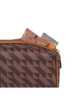 Necessaire de viagem feminina média monograma bg marrom