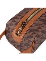 Necessaire de viagem feminina média monograma bg marrom