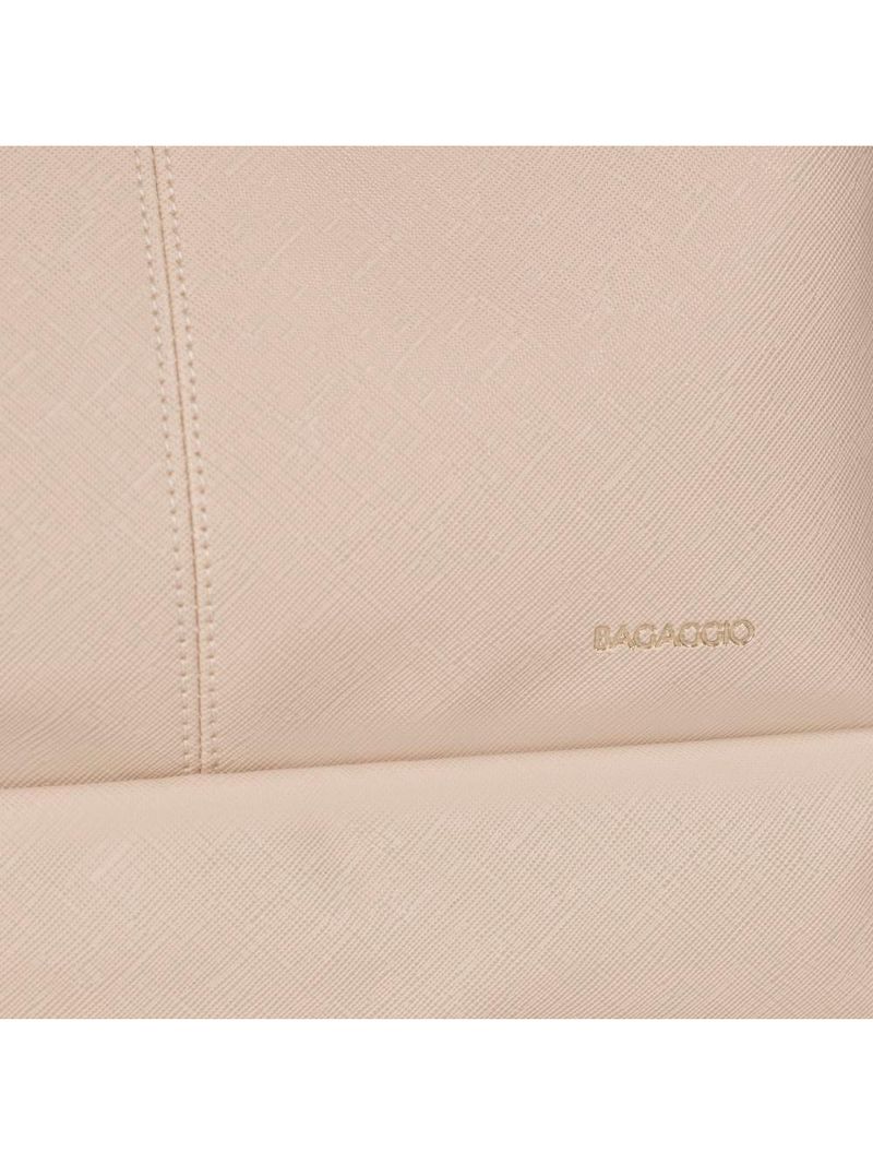 Nécessaire de viagem feminina grande recortes bege