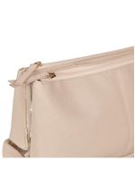 Nécessaire de viagem feminina grande recortes bege