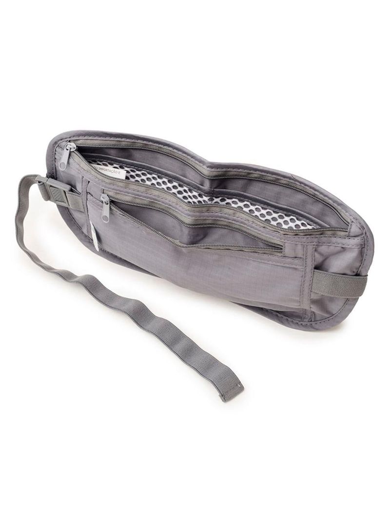 Porta dólar duplo cinza