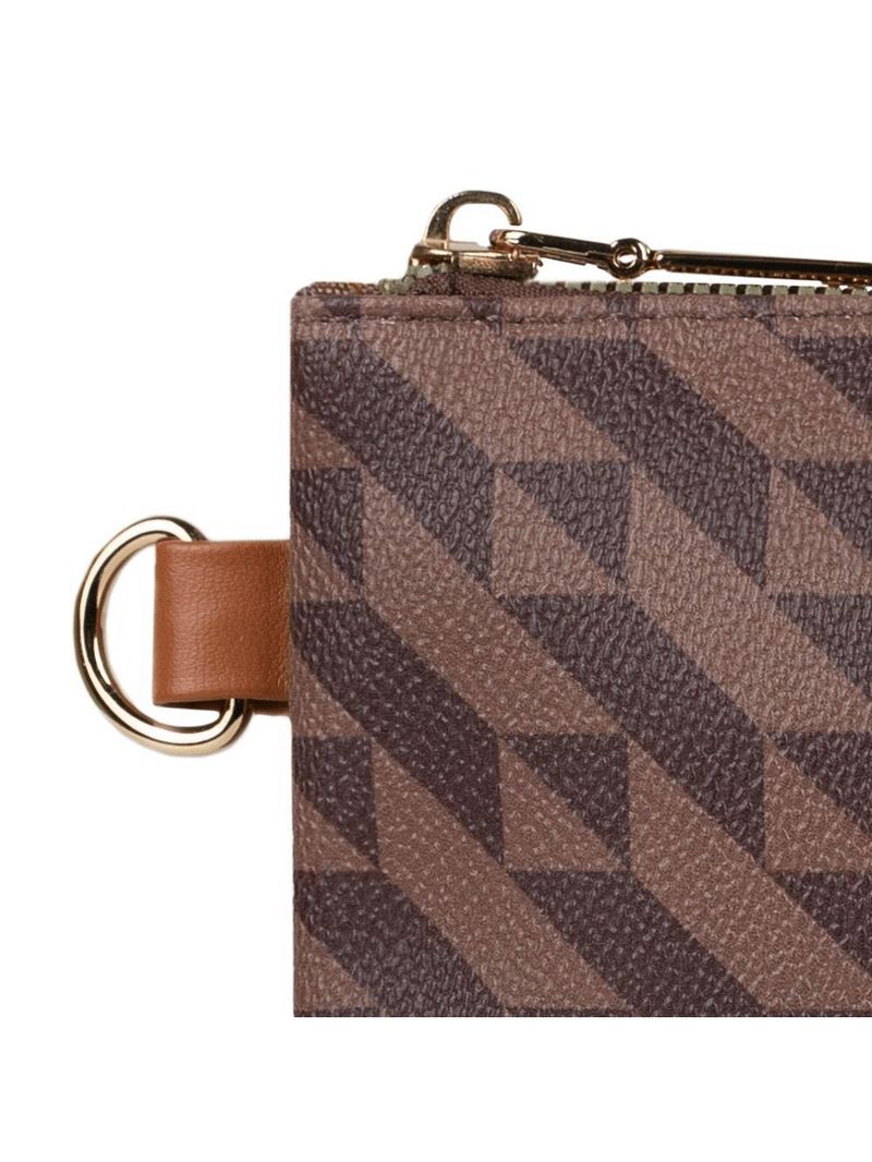 Necessaire de viagem feminina com alça monograma bg marrom