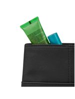 Nécessaire viagem feminina pequena recortes preta