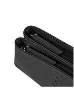 Nécessaire viagem feminina pequena recortes preta