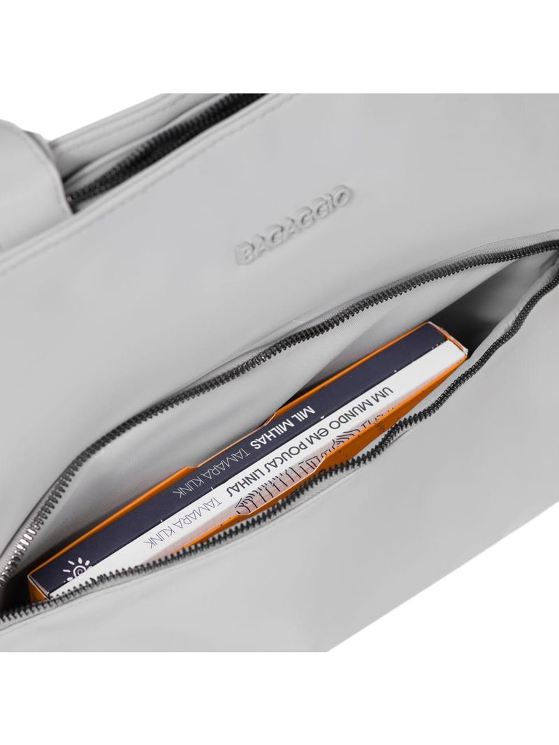 Bolsa executiva feminina donna cinza