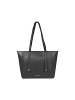 Bolsa de ombro feminina média alça alongada tote preta