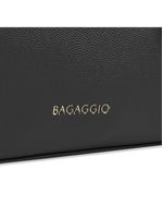 Bolsa de ombro feminina média alça alongada tote preta