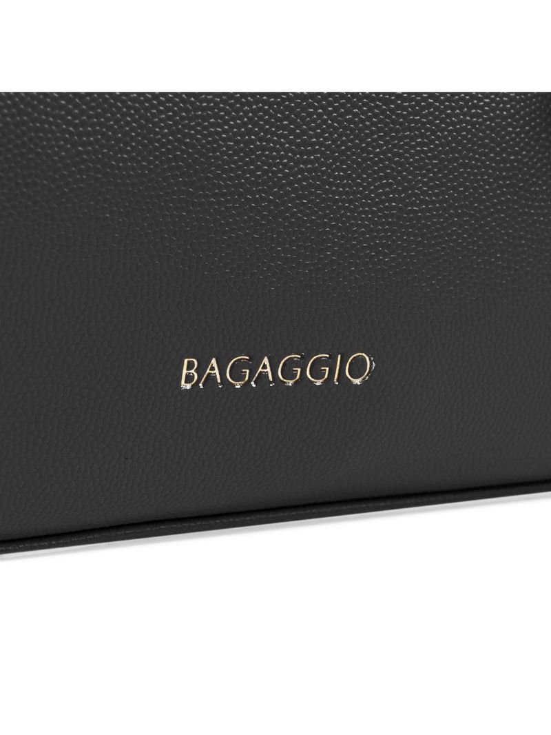 Bolsa de ombro feminina média alça alongada tote preta