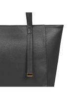 Bolsa de ombro feminina média alça alongada tote preta