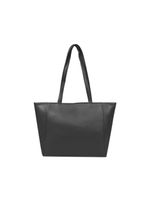 Bolsa de ombro feminina média alça alongada tote preta