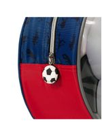 Lancheira térmica infantil masculina futebol azul