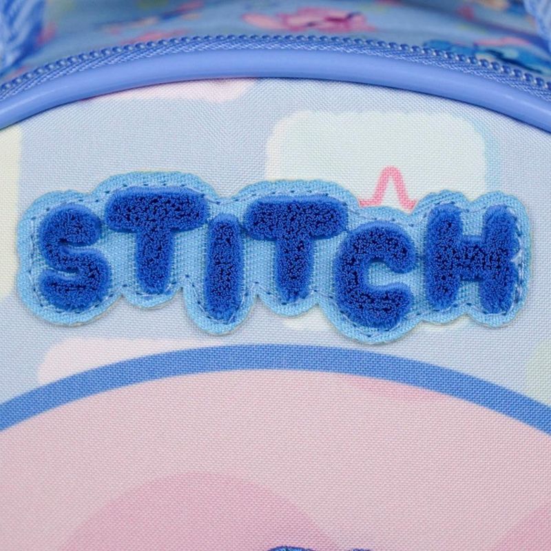Lancheira térmica infantil feminina stitch baby azul clara