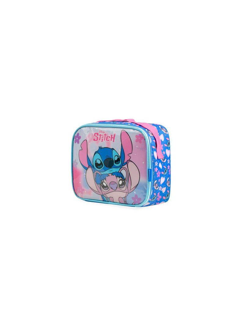 Lancheira térmica infantil feminina stitch azul