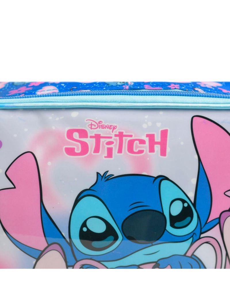 Lancheira térmica infantil feminina stitch azul