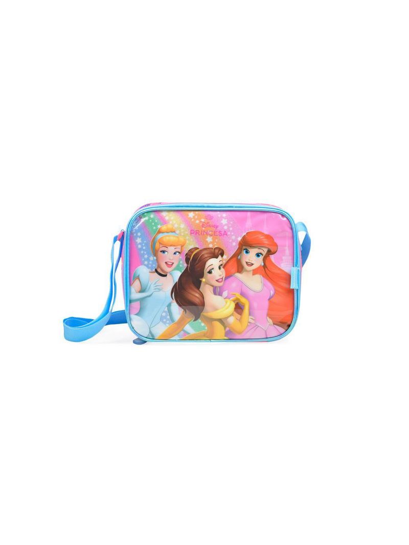 Lancheira térmica infantil feminina princesas rosa