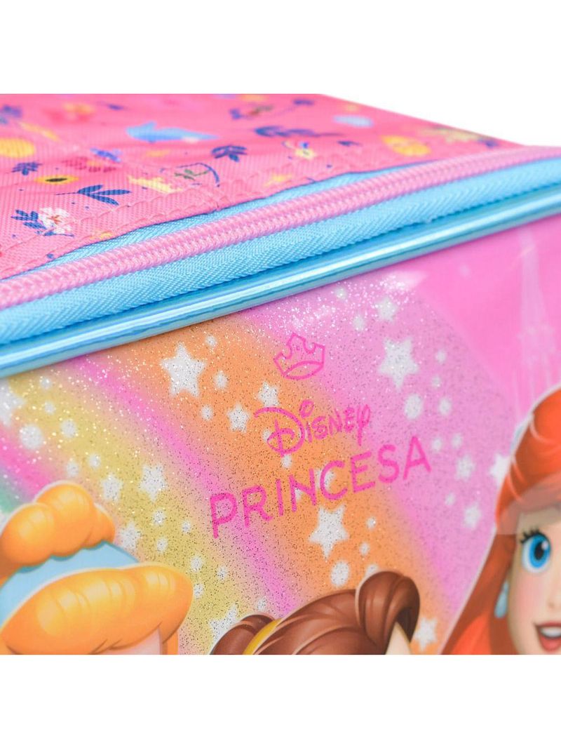 Lancheira térmica infantil feminina princesas rosa