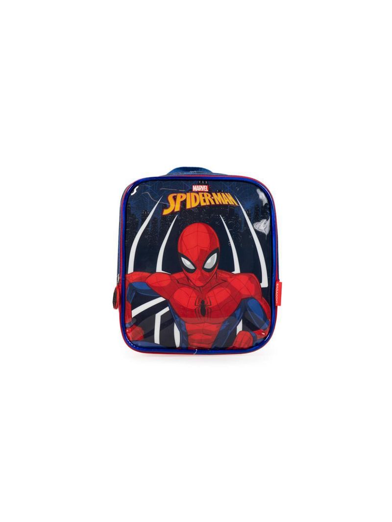 Lancheira térmica infantil masculina homem aranha azul