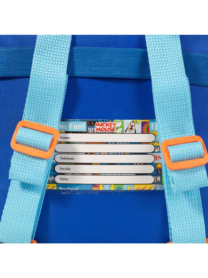 Lancheira térmica infantil masculina mickey azul