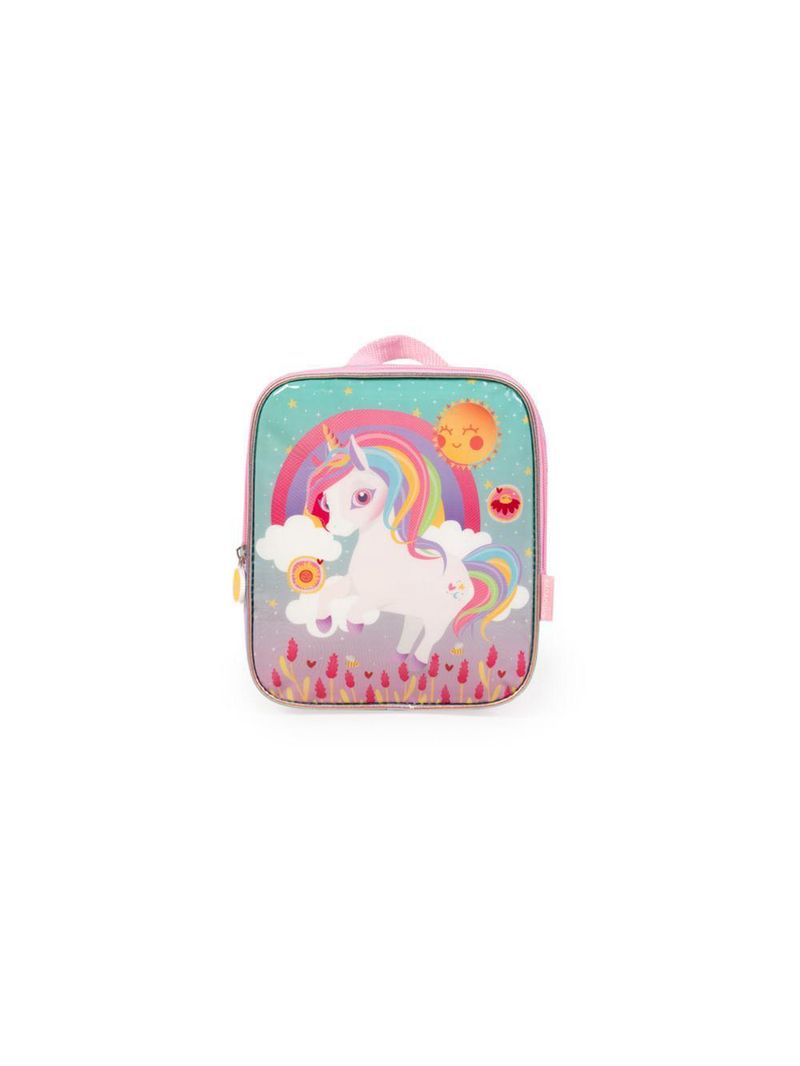 Lancheira térmica infantil feminina unicórnio rainbow