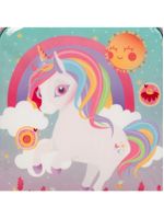 Lancheira térmica infantil feminina unicórnio rainbow