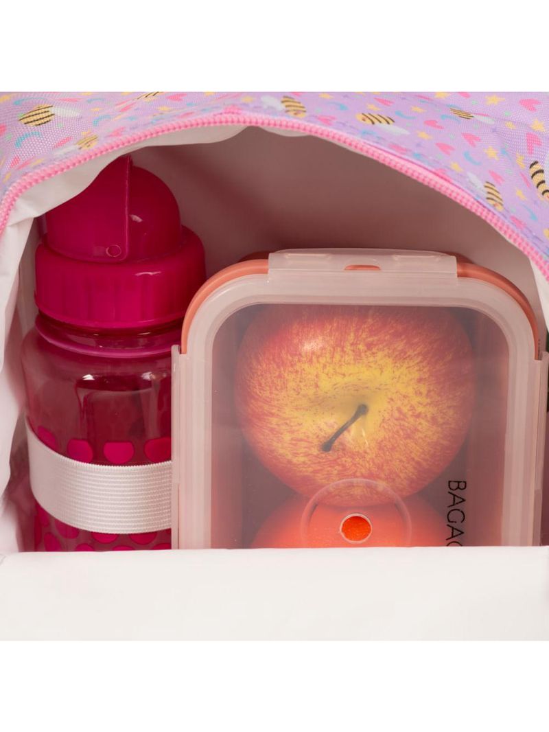Lancheira térmica infantil feminina unicórnio rainbow