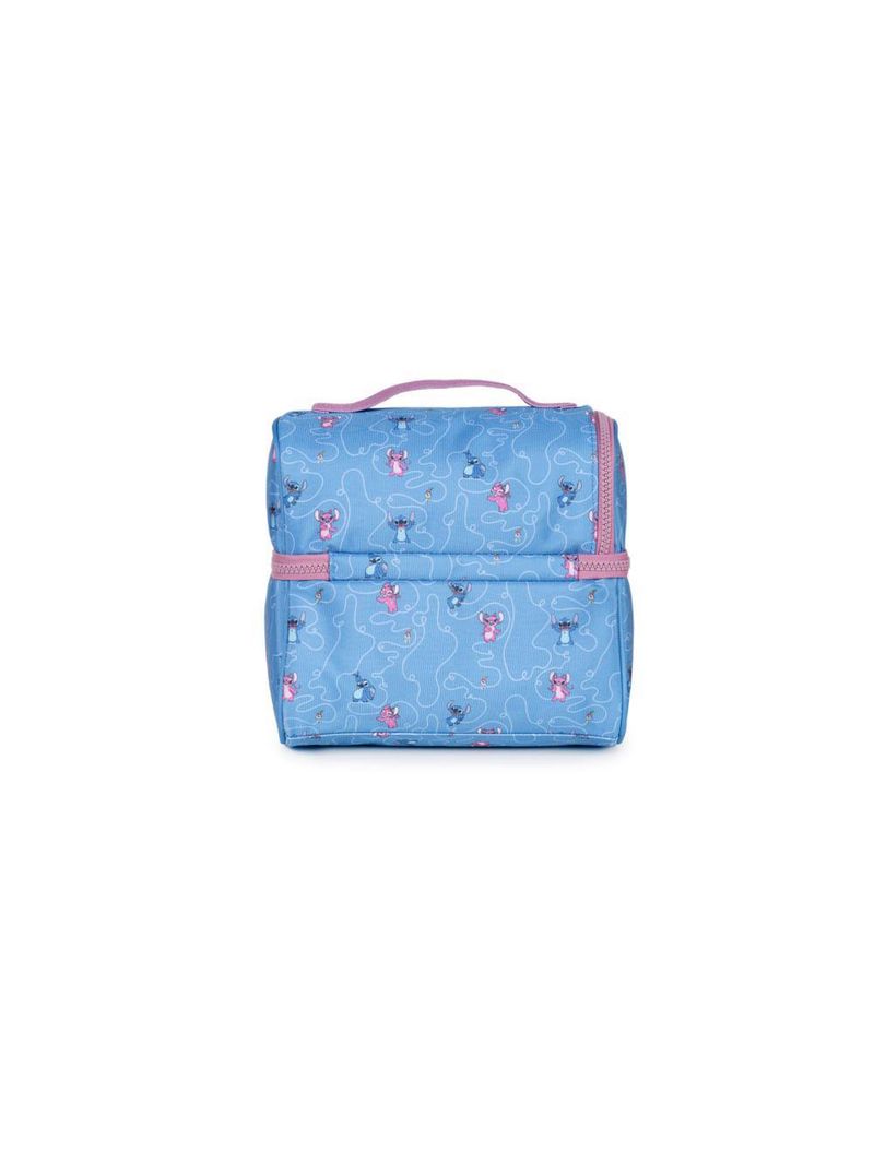 Lancheira térmica infantil feminina stitch azul