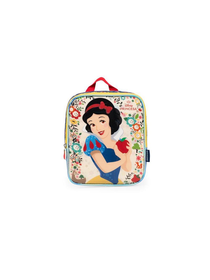 Lancheira térmica infantil feminina branca de neve rosa