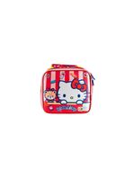Lancheira térmica escolar feminina hello kitty vermelha