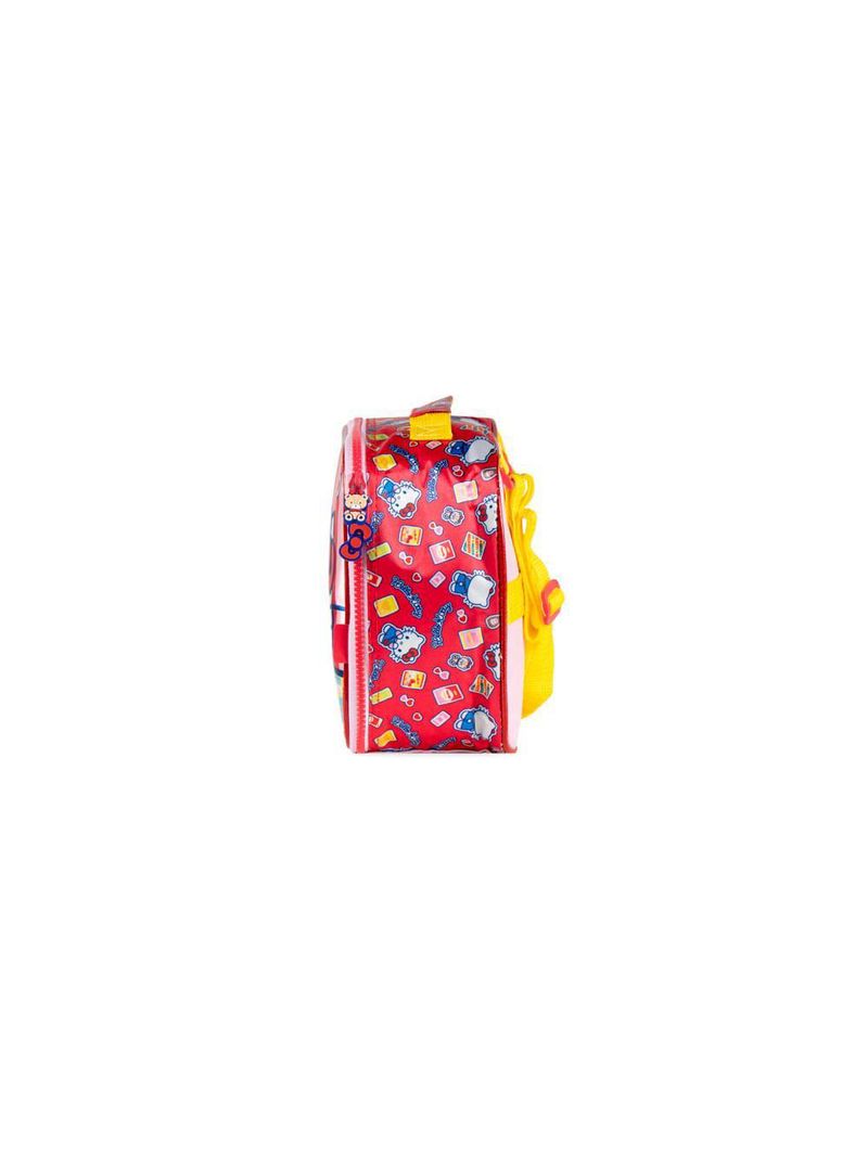 Lancheira térmica escolar feminina hello kitty vermelha