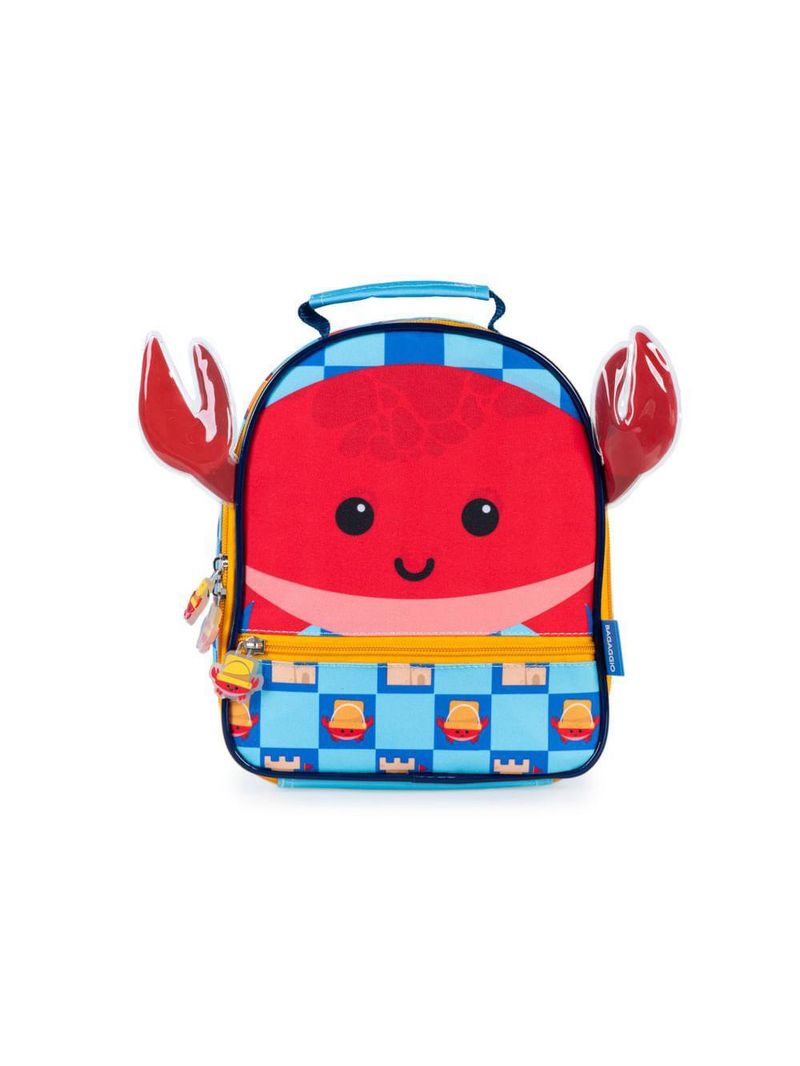 Lancheira infantil masculina pets caranguejo azul