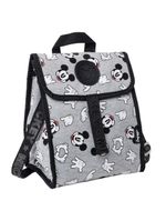 Lancheira escolar masculina térmica mickey faces cinza