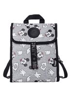 Lancheira escolar masculina térmica mickey faces cinza