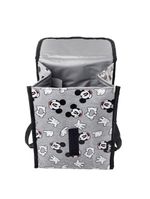 Lancheira escolar masculina térmica mickey faces cinza