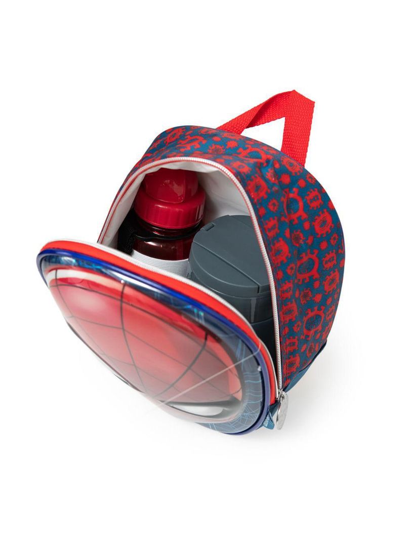 Lancheira escolar masculina homem aranha premium azul