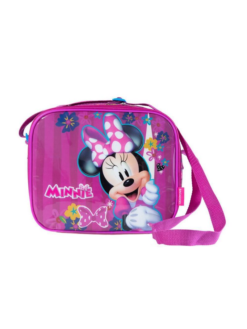 Lancheira escolar feminina disney minnie rosa