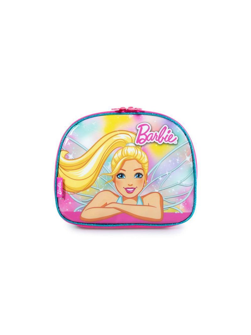 Lancheira escolar feminina barbie premium rosa