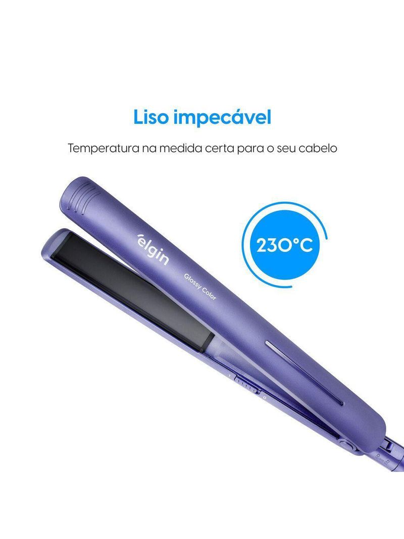 Prancha Alisadora Glossy Color - 230° Tourmaline Ion Bivolt