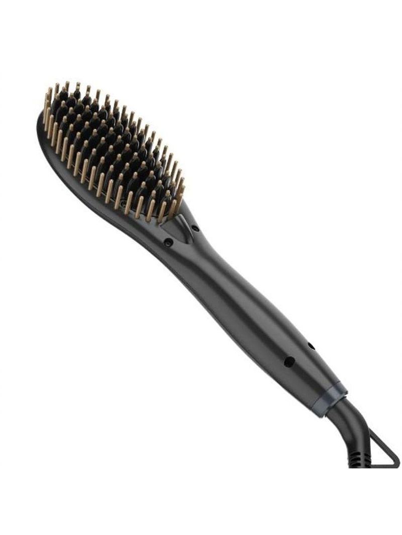 Escova Alisadora Gama Gold Ion Mini Preto Bivolt