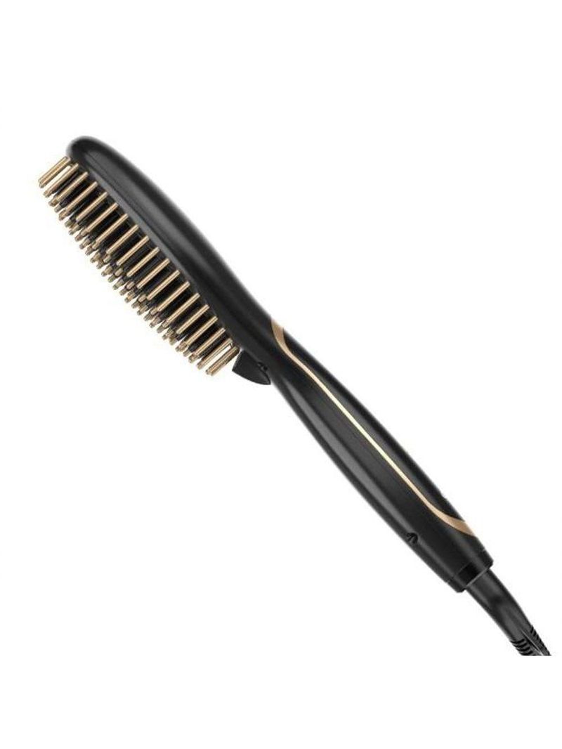 Escova Alisadora Gama Gold Ion Mini Preto Bivolt