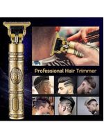 Maquina Cabelo Barba Dourada Dragão Recarregvel