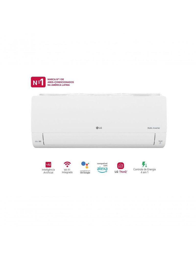 Ar Condicionado LG Dual Inverter AI Voice 12000 BTUs Quente/Frio 220V