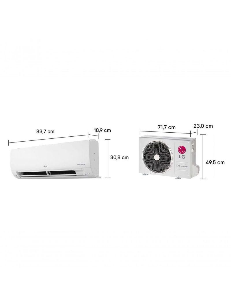 Ar Condicionado LG Dual Inverter AI Voice 12000 BTUs Quente/Frio 220V