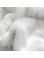 Tecido Pelúcia De Pelo Alto 1,60x1,00 M Para Decoração D03 - D'rossi Off White