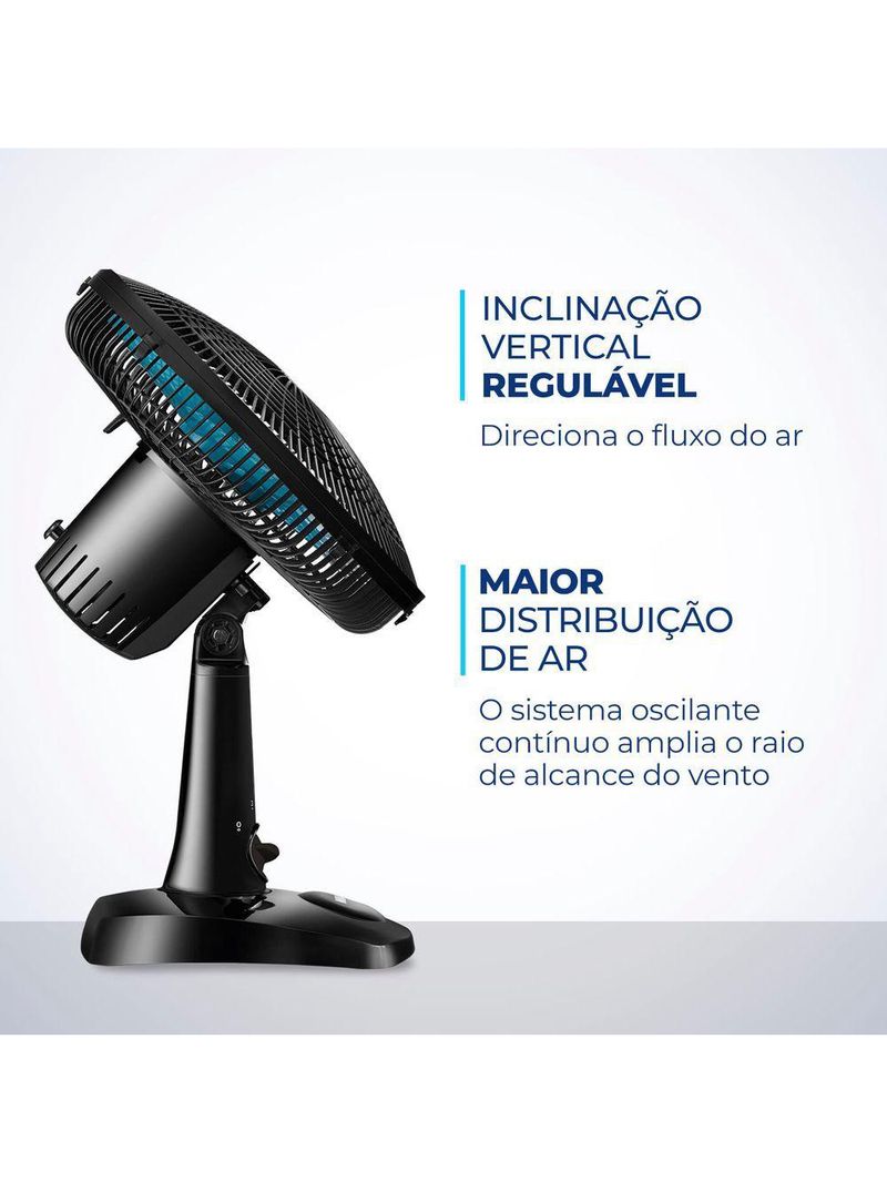 Ventilador De Mesa Mondial 06 Pás Vent 30Cm 127V/60Hz
