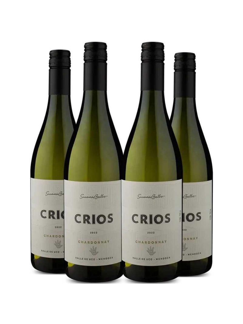 Vinho Branco Susana Balbo Crios Chardonnay 750ml Kit 4 Garrafas