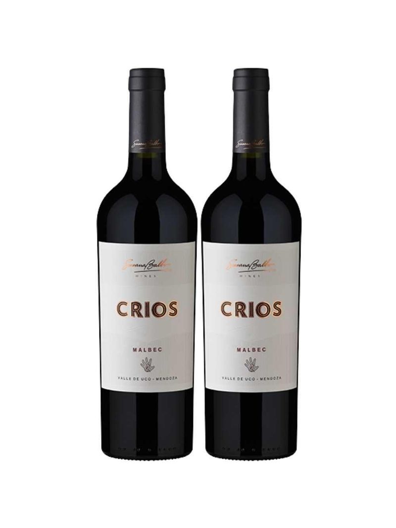 Kit 2 Garrafas Vinho Tinto Susana Balbo Crios Malbec 750ml