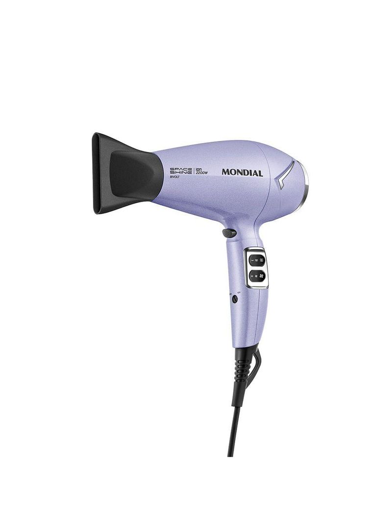 Secador De Cabelos Space Shine Mondial Lilás Bivolt - SC-21-BI