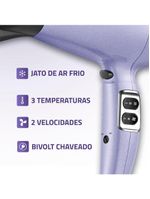 Secador De Cabelos Space Shine Mondial Lilás Bivolt - SC-21-BI