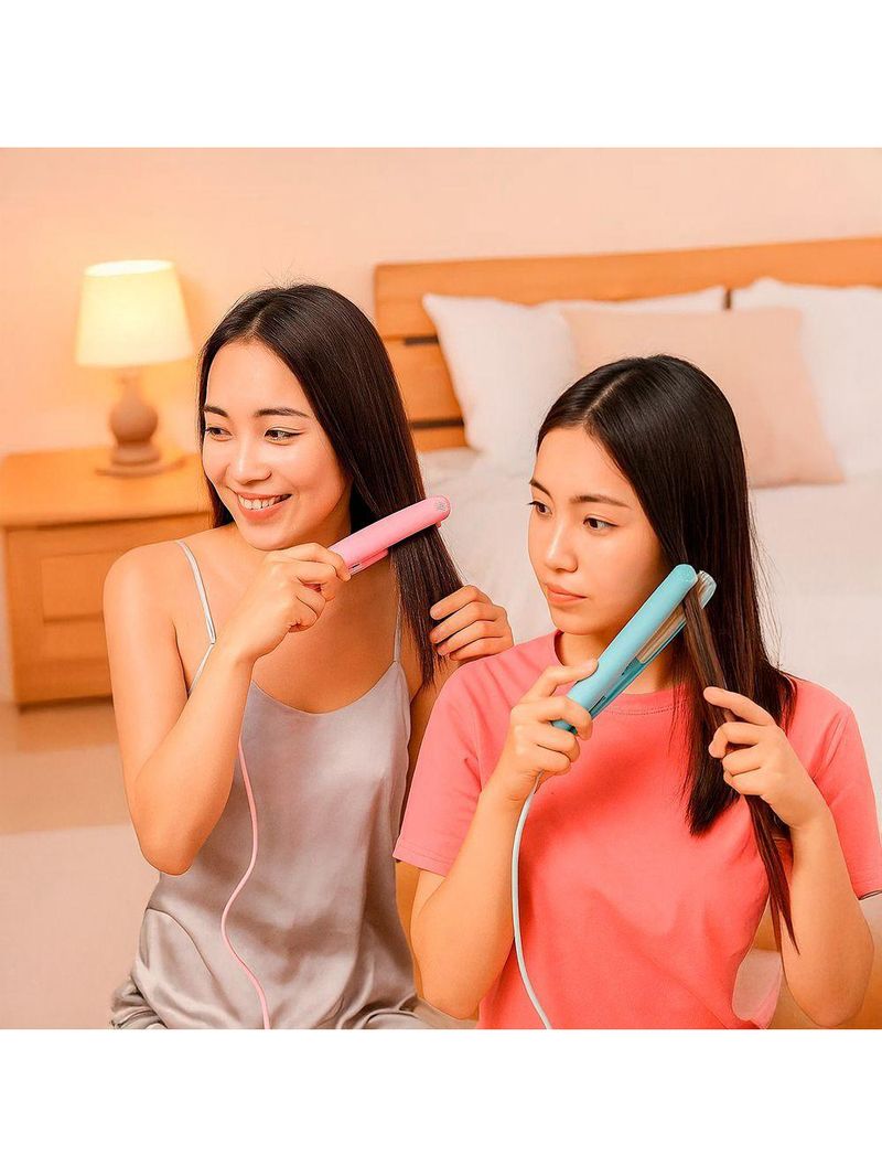 Mini Chapinha Prancha Alisadora De Bolsa Portátil lilás