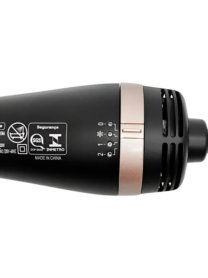 Escova Secadora Modeladora Alisadora Multifuncional 3 Em 1 - Seca, Alisa E Modela Com Facilidade 220V